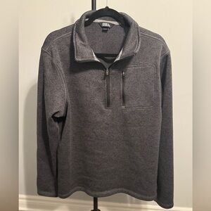Men's Gray Eddie Bauer Quarter-Zip Pullover
